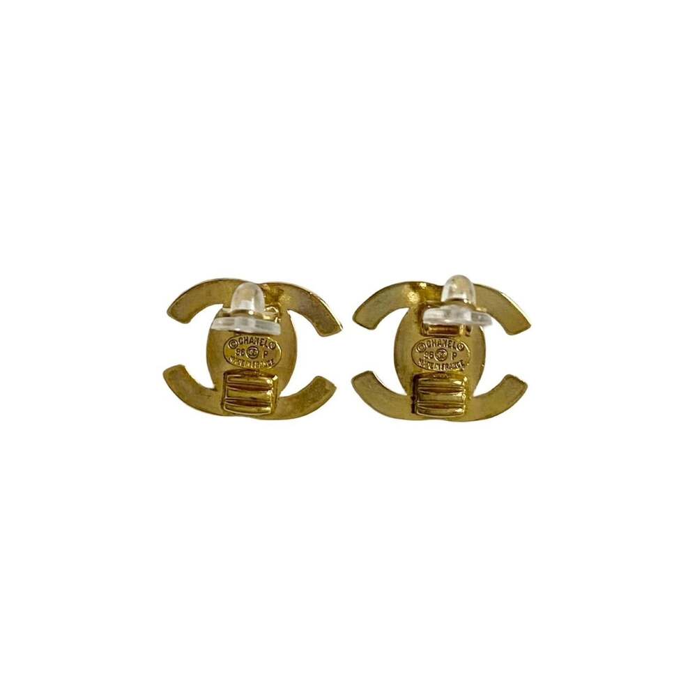 Chanel Cc Logo Clip-On Earrings Metal #208809C10B - Picture 4 of 5